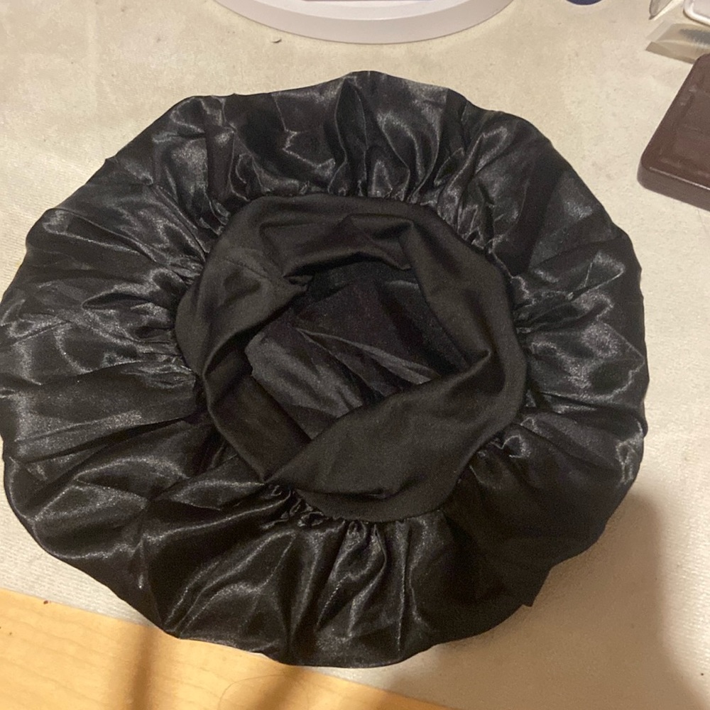 Black Silk Bonnet